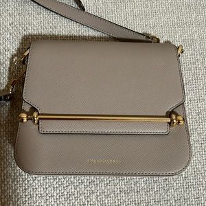 Strathberry crossbody. Ace Mini. Oat color.